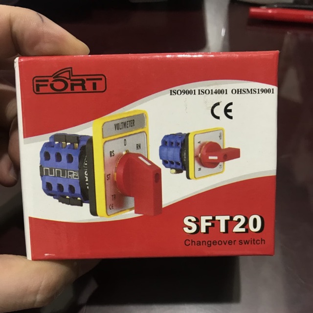 Change over switch / amper selector switch / AOM 3 Phase 20a Fort
