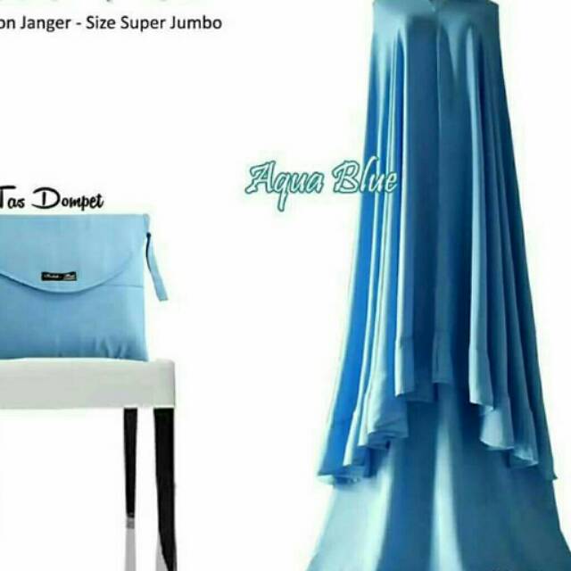 Mukena Polos Premium Warna Aqua Blue Shopee Indonesia