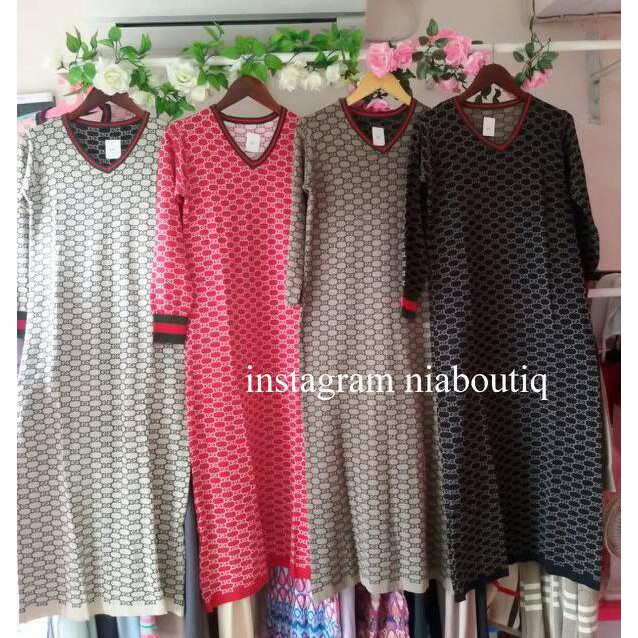 440 Model Baju Rajut Dress Terbaik
