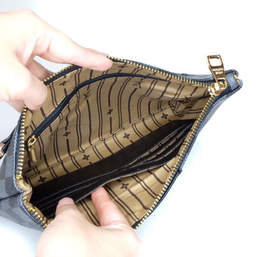 Recommended Tas Tangan Hand Bag Clutch Kulit Pria Cowo Import Branded Lv 81 Black Murah