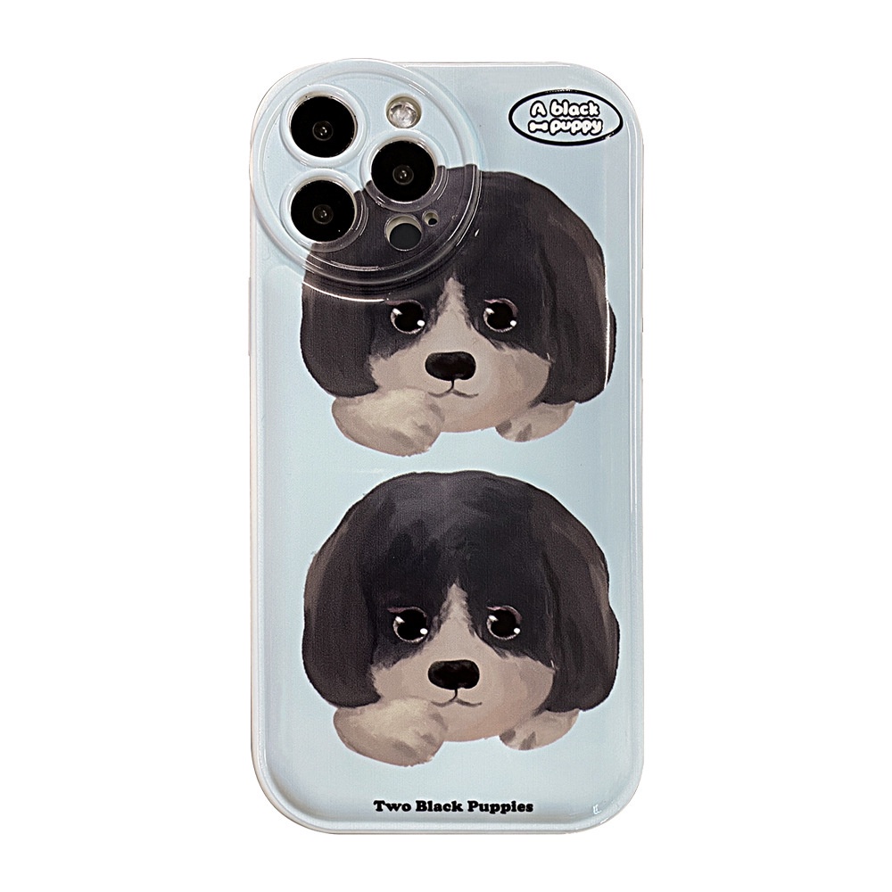 Soft Case TPU Motif Anjing Untuk iPhone 11 13pro 13prm 12 7Plus xs 8Plus XR 7 8 XR 11pro xs Max 12Pro Max