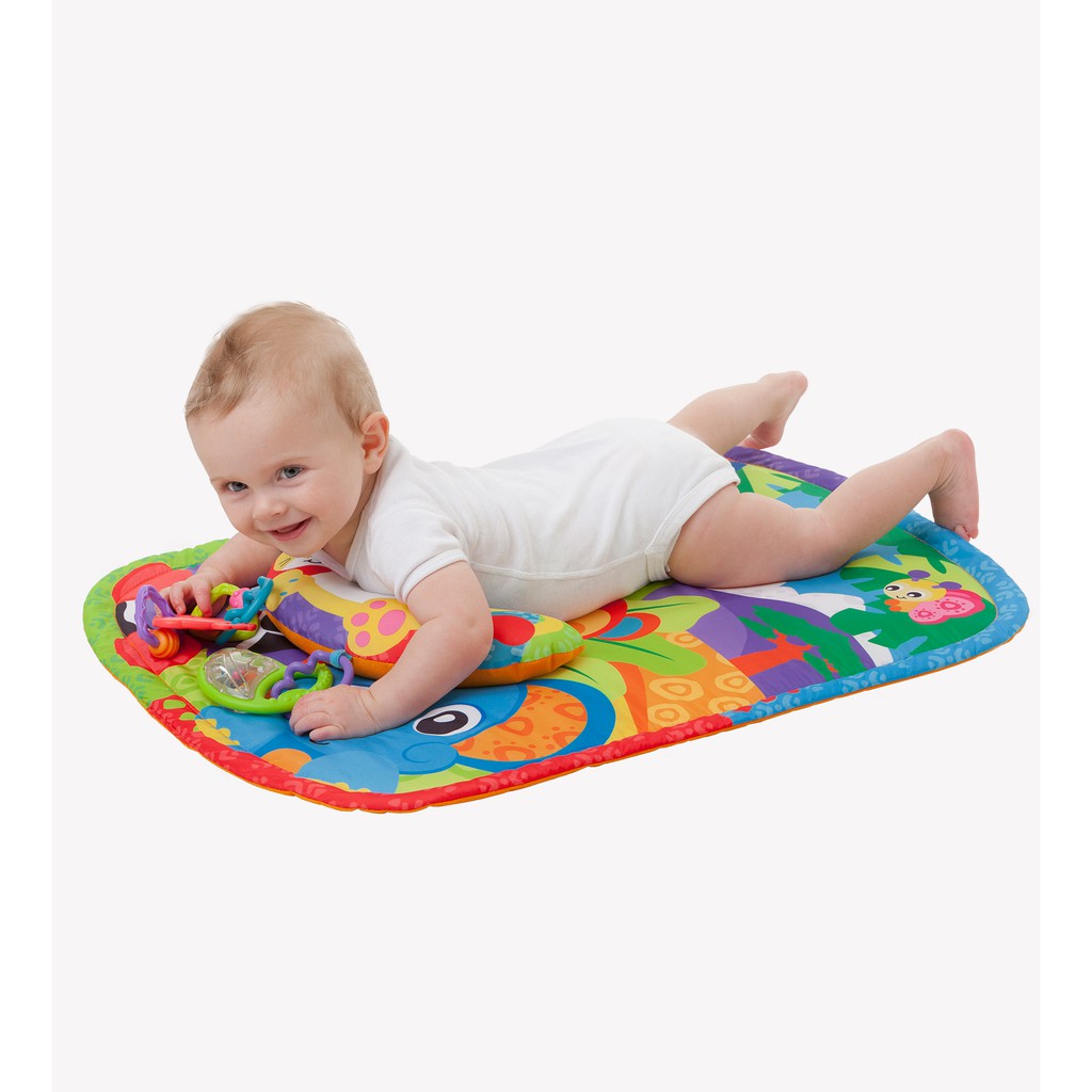 Playgro Zoo Play Time Tummy Mat Pillow Shopee Indonesia