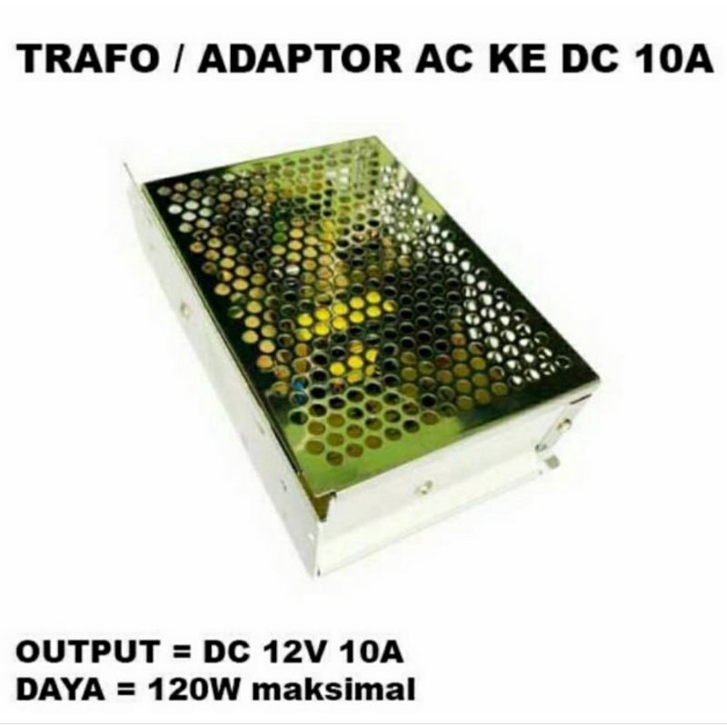 Power Supply Adaptor Switching Trafo LED Strip 12v 10A PSU