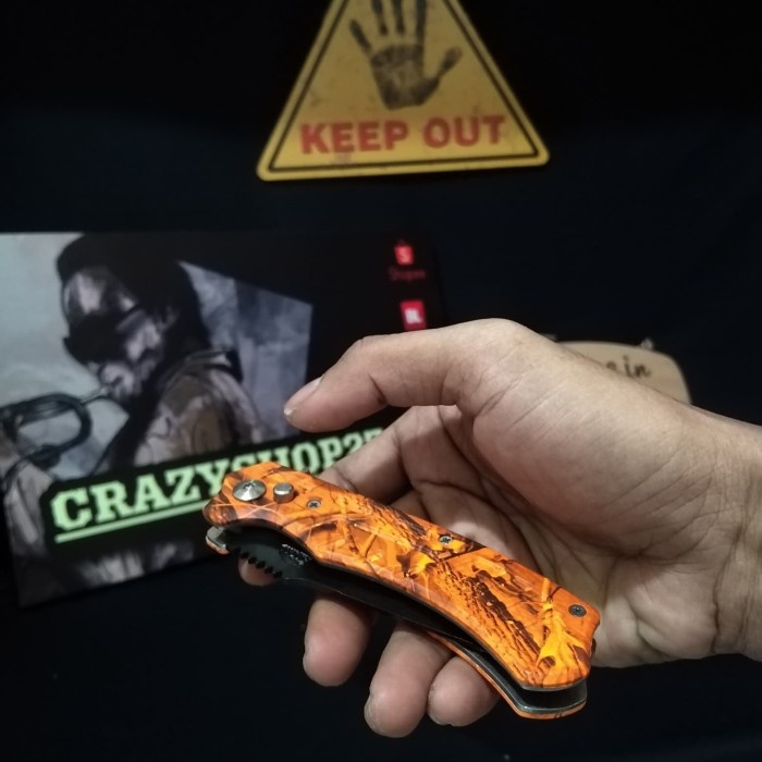 Pisau Lipat Otomatis P1251 / Pisau Survival / Survival Kit