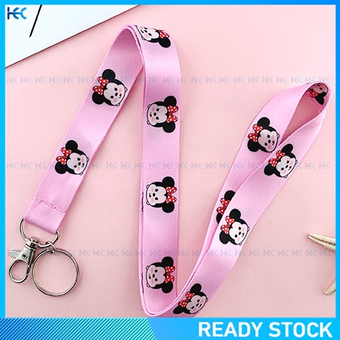 Tali Lanyard Motif Kartun Lucu Untuk Gantungan Kunci / Kartu Id / Pass / Handphone