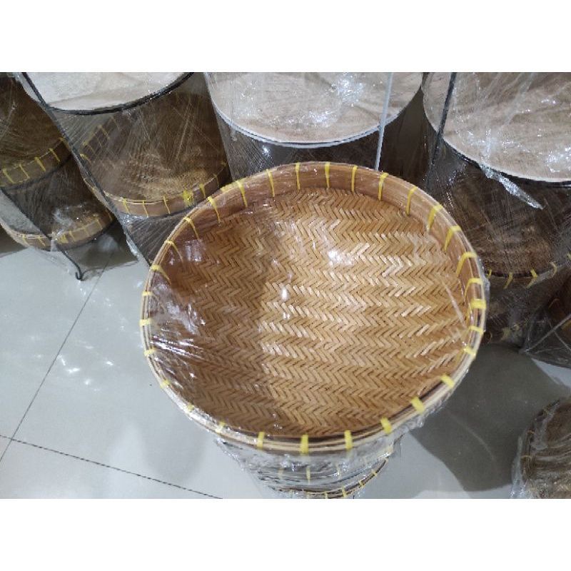 (PROMO) Rak Bumbu Susun 3 JUMBO/Rak Bawang Plus Besek / Rak Kecap / Rak Bumbu Besek / Rak Bumbu Rotan