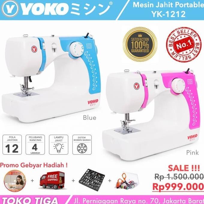 Mesin Jahit Portable Multifungsi YOKO - YK-1212