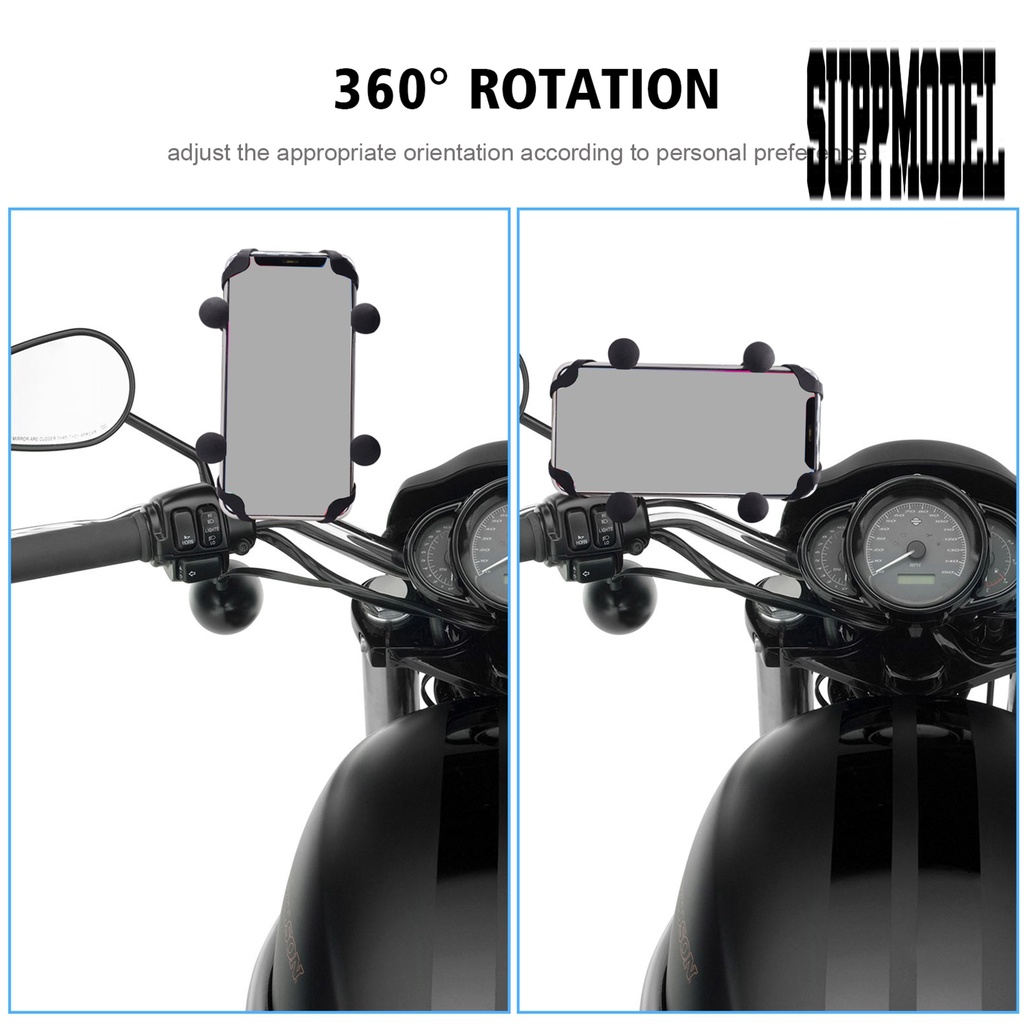 Bracket Dudukan Handphone Universal Rotasi 360 Derajat Dengan Port Charger USB