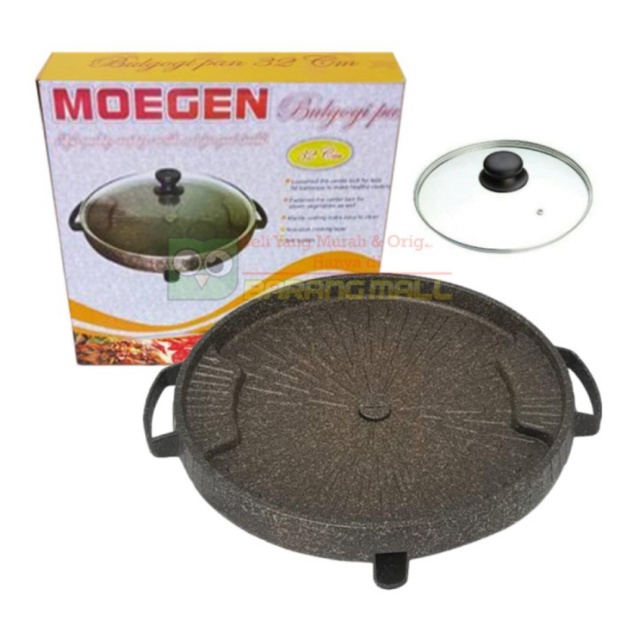 Jual Panci PANGGANGAN BBQ PLUS TUTUP KACA MOEGEN BULGOGI PAN 32 Cm - BULGOGI MOEGEN Berkualitas