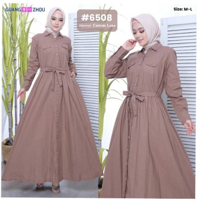 COD BAYAR DITEMPAT GAMIS POLOS GUANG ZHOU ORIGINAL KATUN PREMIUM