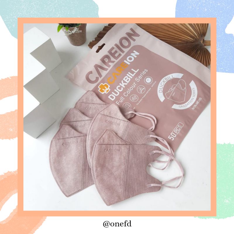 MASKER DUCKBILL GARIS WARNA ABU - ABU TERLARIS JAWA TIMUR