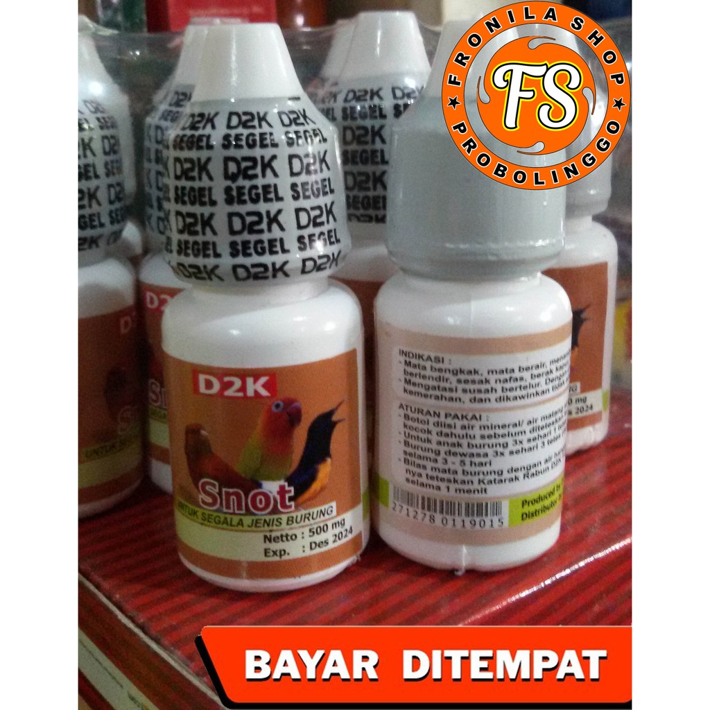 D2K Snot Obat Snot Burung Vitamin Katarak Burung Rabun