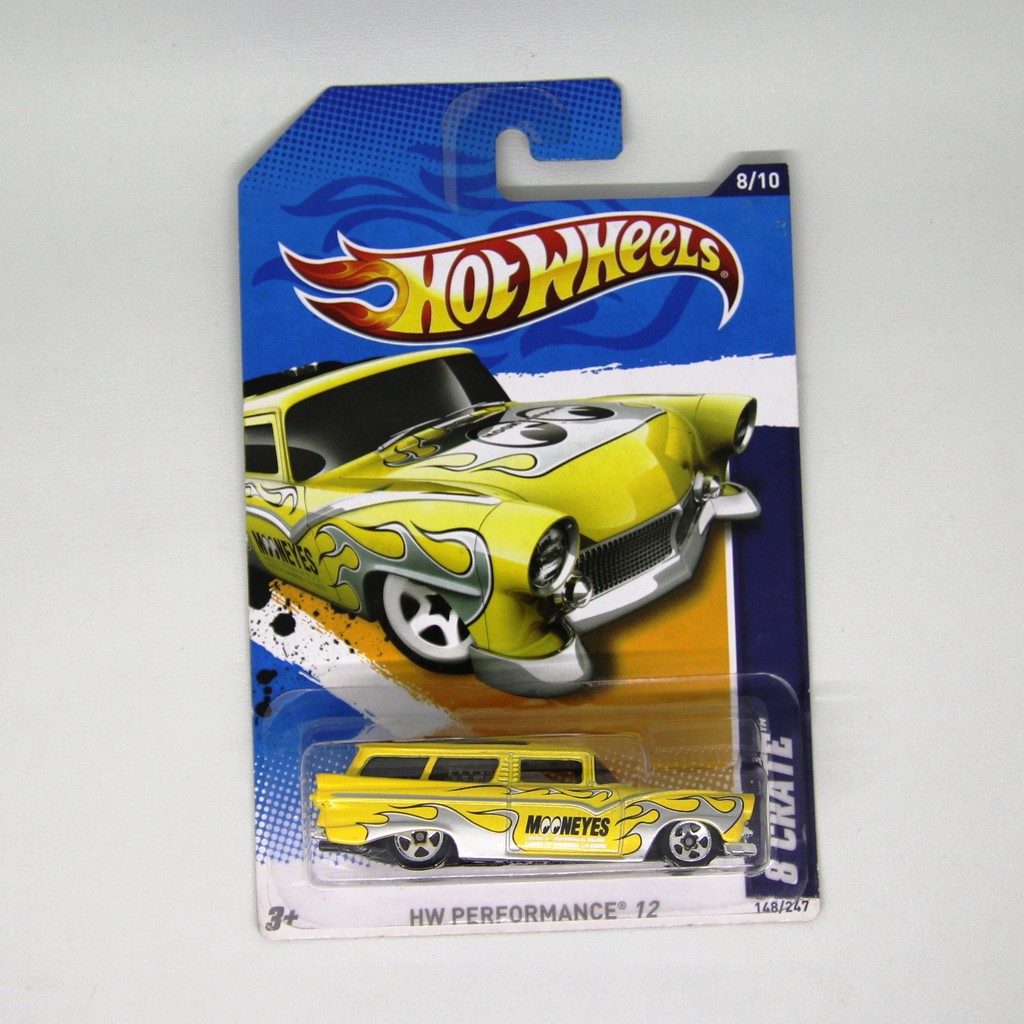 Hot Wheels 8 Crate Mooneyes kuning