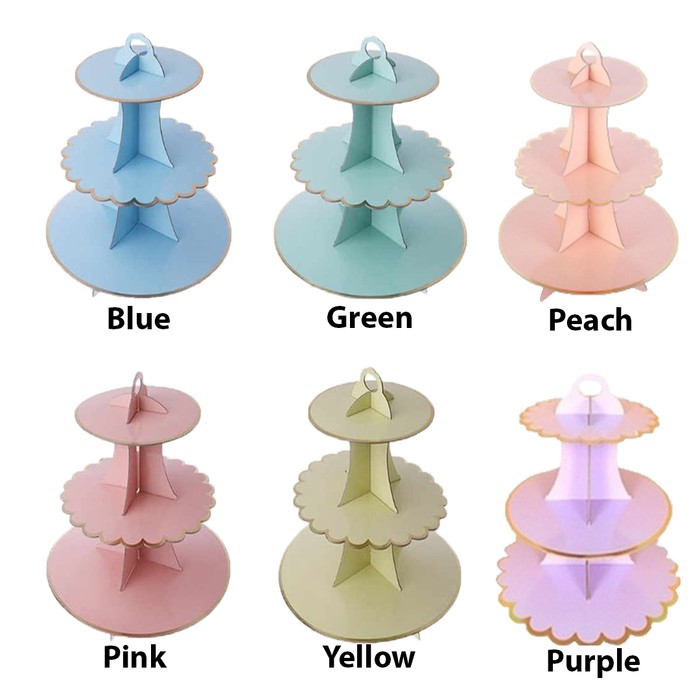 Cupcake 3 Tier Gold / Cupcake stand 3 tingkat