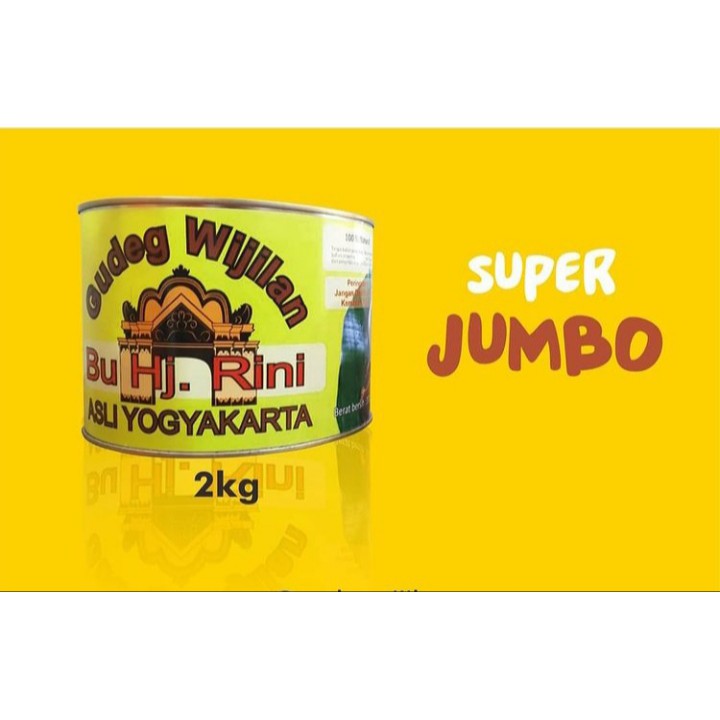 

[Packing Aman] Gudeg Bu Hj Rini Komplit Jumbo 2Kg Packing Bubble Wrap & Kardus Anti Penyok