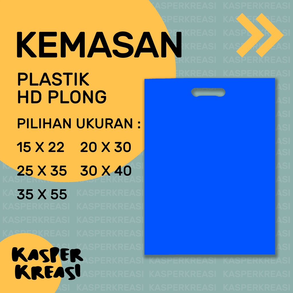 KEMASAN PLASTIK POLOS BIRU / PLASTIK HD PLONG DOFF / UKURAN 15X22 20X30 25X35 30X40 35X55