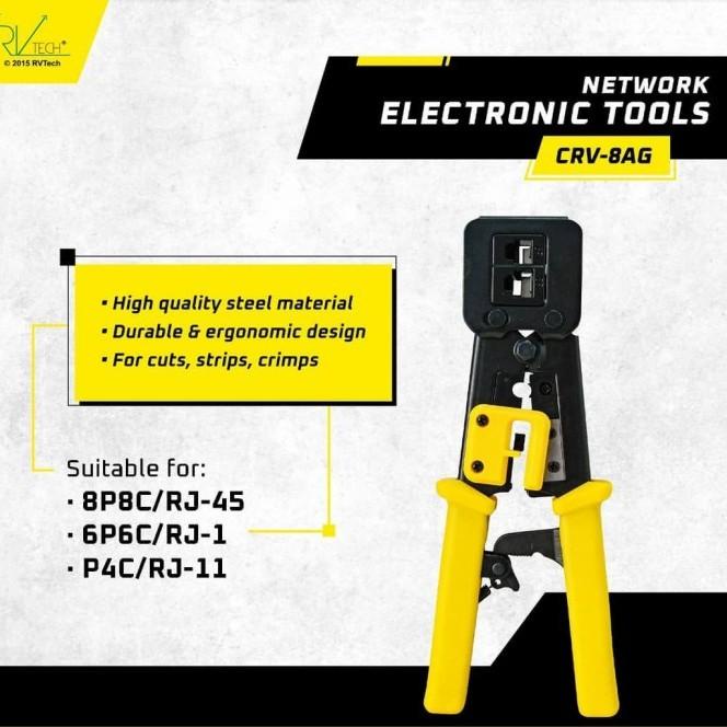 Crimping | Tang Crimping Rj 45 Cat 6 Dan Rj 45 Cat 5. Qualitas Terbagus.