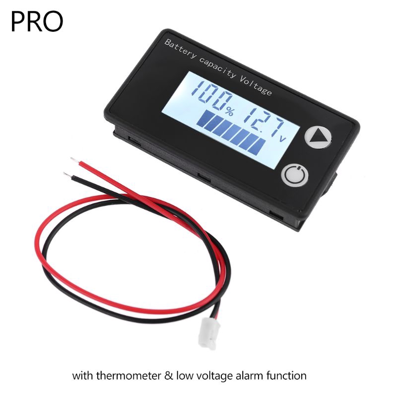 ✿ AUS Indikator Kapasitas Baterai Lithium Asam Timbal DC 8v-100v untuk Mobil / Motor