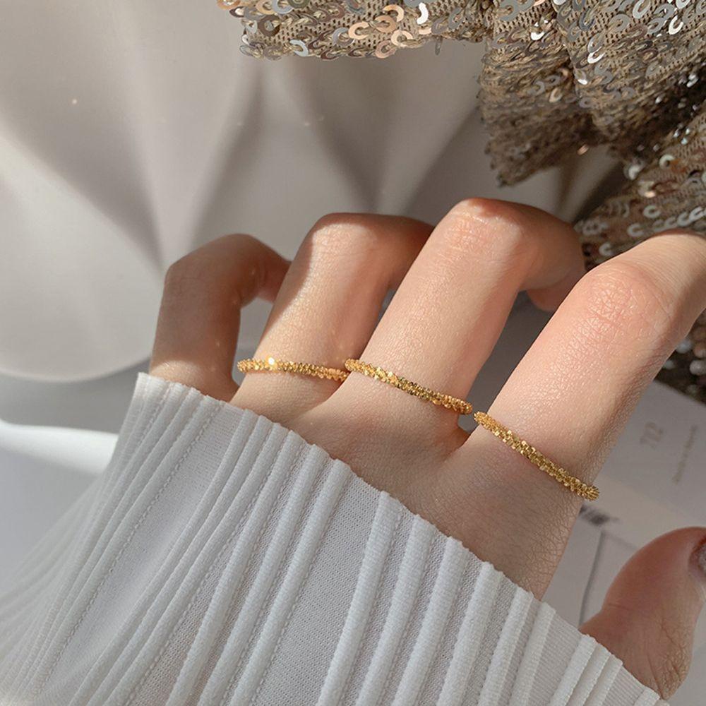 Lily Sparkling Cincin Mode Baru Pertunangan Pesta Wanita Perhiasan