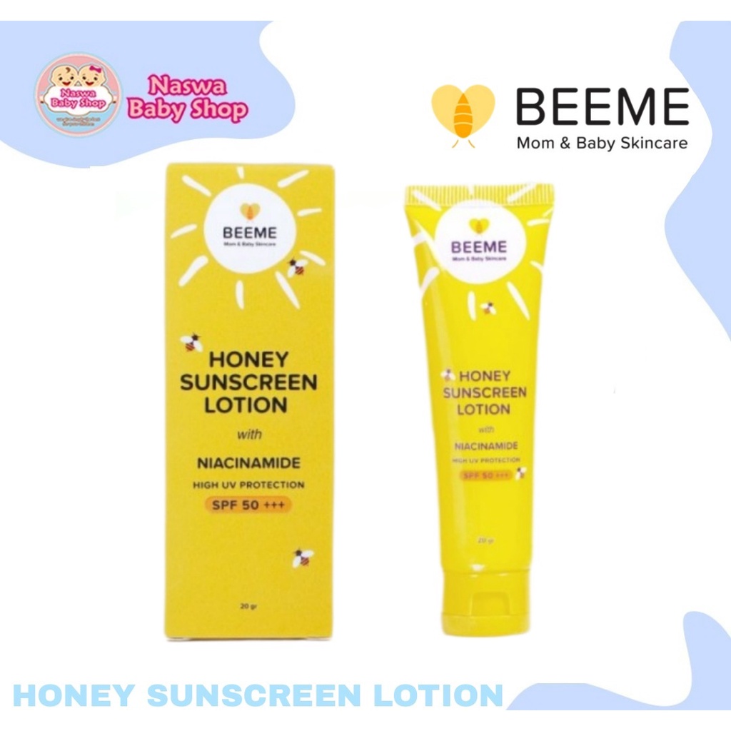 Beeme Honey Sunscreen Lotion With Niacinamide SPF 50+++ 20gr