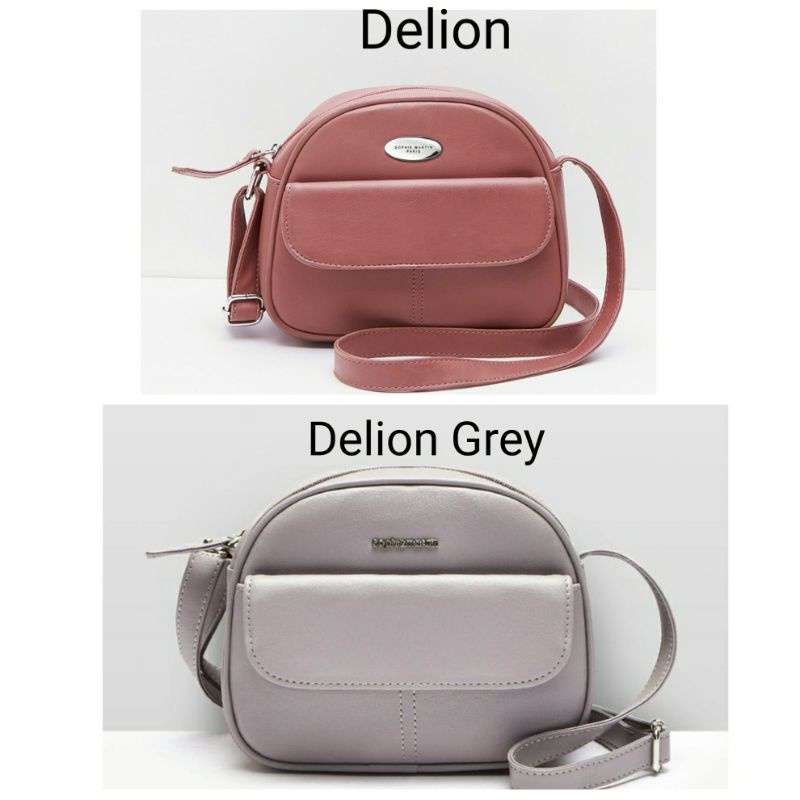 TAS DELION SERIES : DELION PINK / DELION GREY / BONITA PINK / BONITA CREAM , SOPHIE MARTIN PARIS OFFICIAL PROMO ORIGINAL SELEMPANG WANITA WOMAN BAG