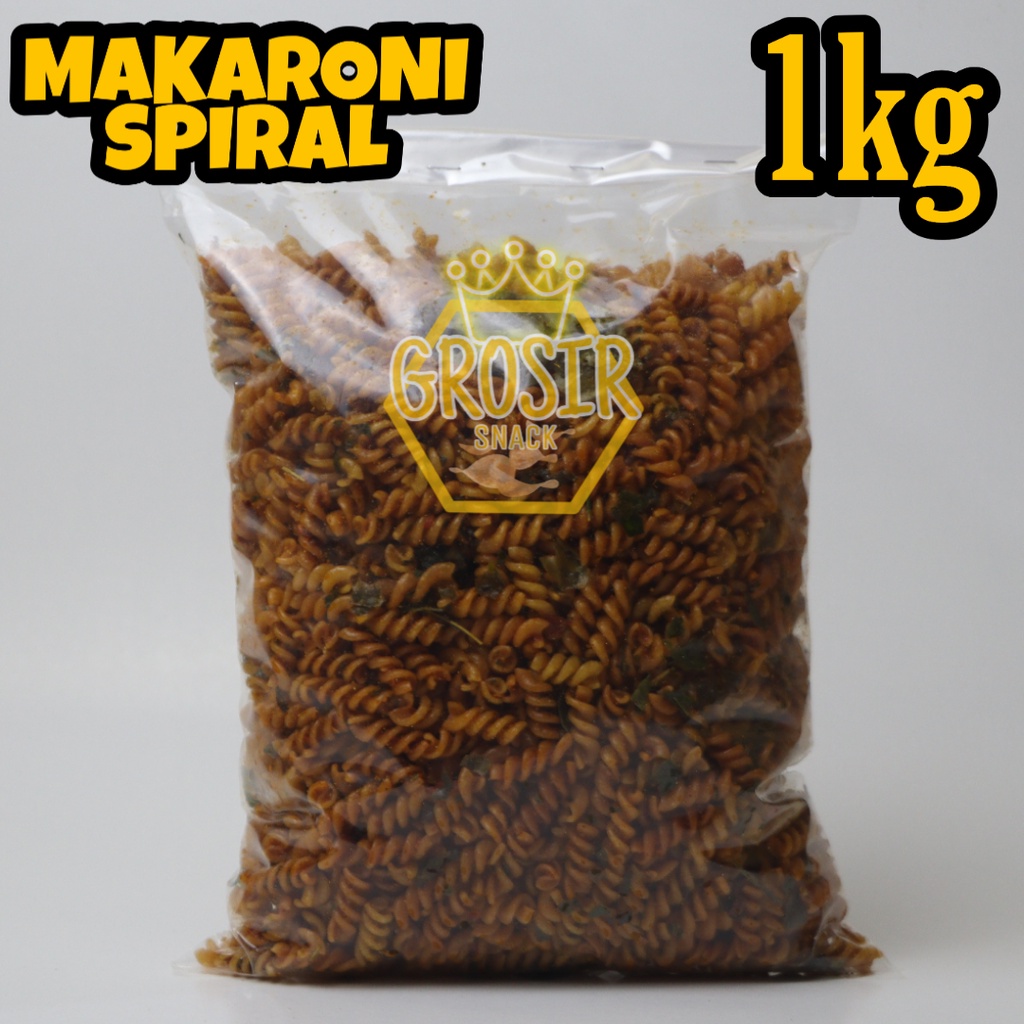 Makaroni Spiral Kriuk Seblak 1kg+ Daun Jeruk extra