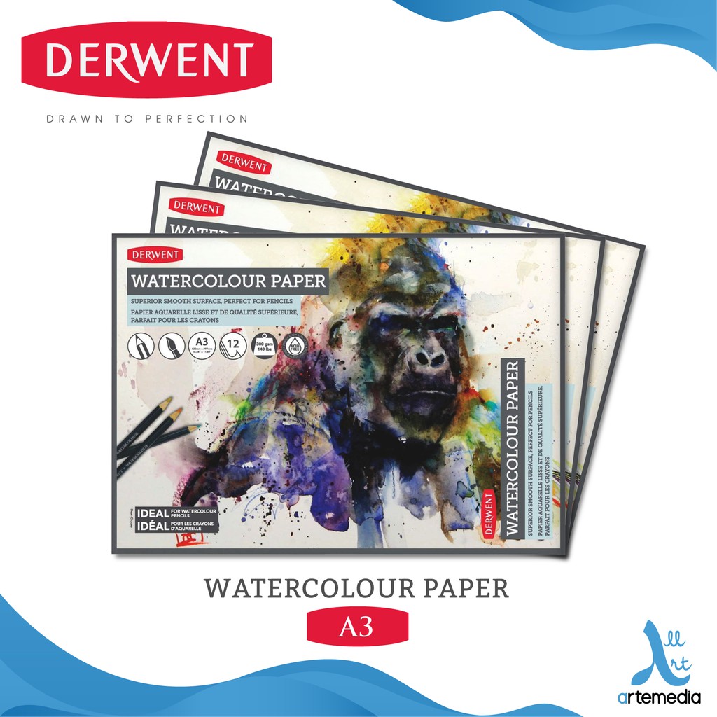 

Derwent A3 Watercolor Pad Paper
