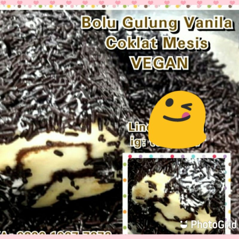 

Bolu Gulung Vanila Vegan - Small