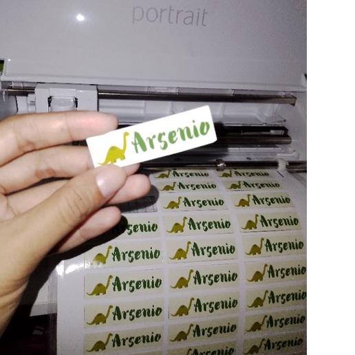 

☄️Brands STIKER NAMA BAHAN WATERPROOF (STIKER LABEL) 2 CM | TRENDING | TERBARU LAGI |