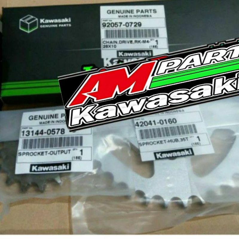 Gear gir set w175 w 175 Original Kawasaki Genuine Part