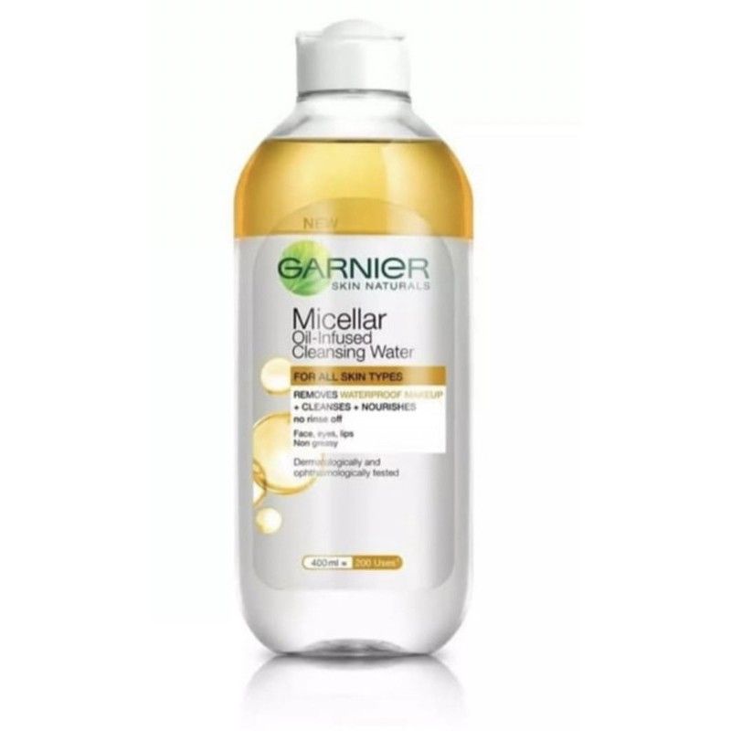 Garnier micellar water kuning 400ml/Garnier cleansing water 400ml