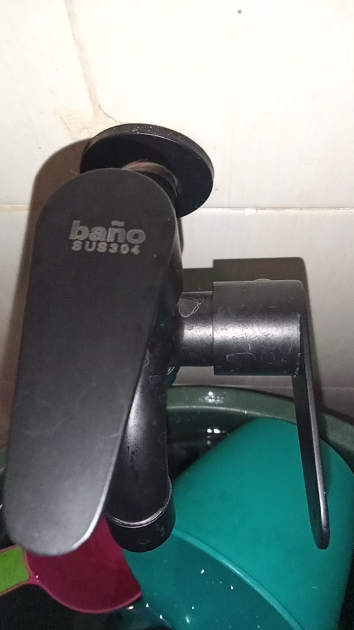 Kran Cabang Hitam Bano Stainless Steel Type (-)/kran Double/kran Kamar Mandi Wc Toilet