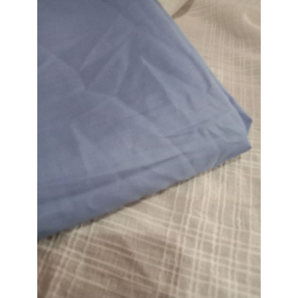 KAIN KATUN POLOS BARU WARNA BIRU LANGIT (REQ PANJANG 50 cm = Rp. 14.000)