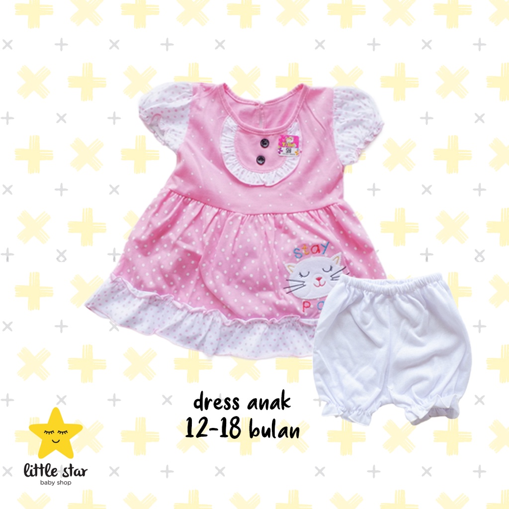 Y Lin Dress Bayi Cewek | Setelan Bayi Cewek | Setelan Baby Girl | Dress Anak Cewek