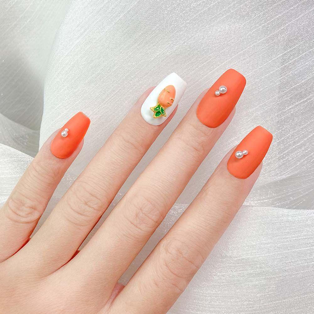 AUGUSTINA Agustinina Perhiasan Nail Art Kartun Logam Wortel Bintang Jepang DIY Nail Art