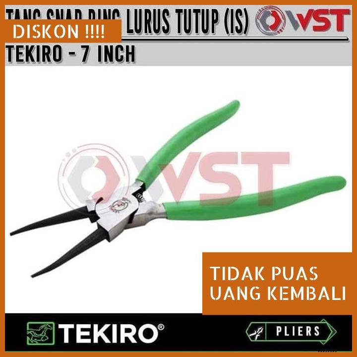 Tekiro Tang Snap Ring Lurus Tutup 7"