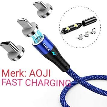 Kabel Data Magnetic Fast Charging Kabel Data Type C / Micro Usb / IOS Q-AOJI