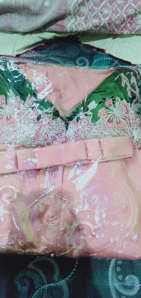 (jual Terpisah)couple Gamis Kombinasi Batik Cibulan Versi Keluarga