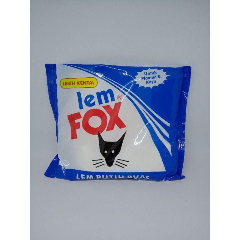 Lem PVAc Putih Fox 350 gram / Lem Fox Biru Lem Kayu Fox