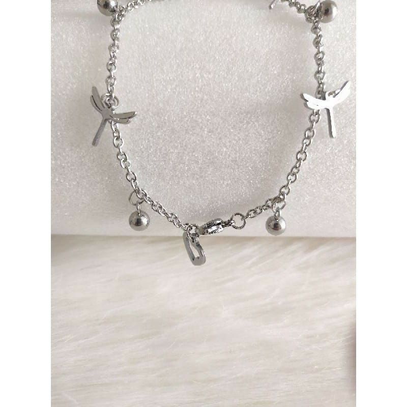 GELANG TANGAN WANITA BAHAN TITANIUM PANJANG 18 CM