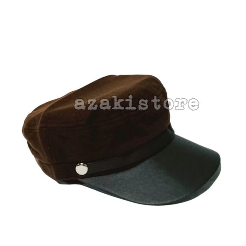 Topi Komando Ariel - Cokelat Tua