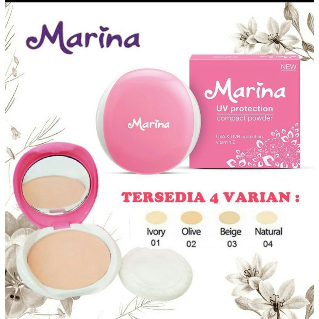 MARINA COMPACT POWDER  UV BRIGHTEN UP 12 GR