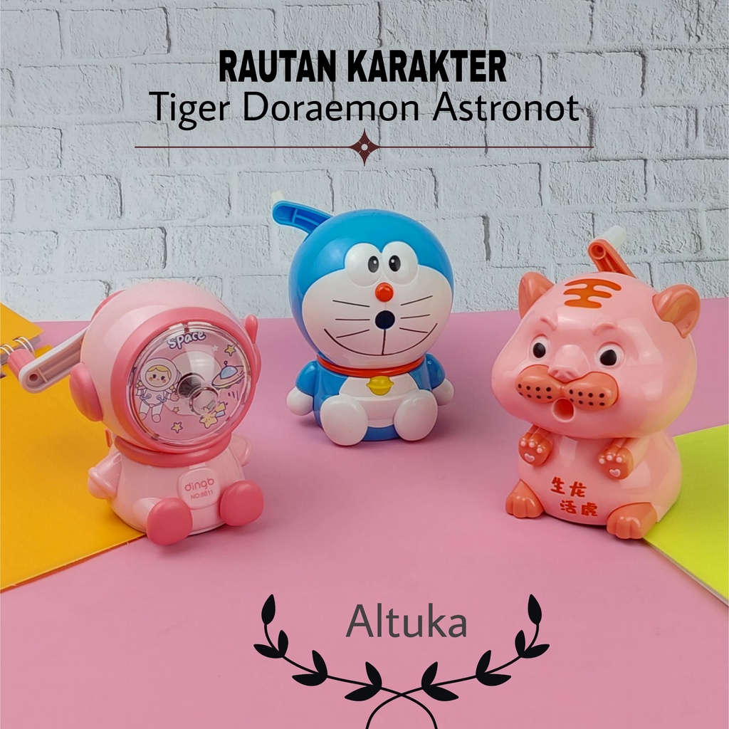 

Rautan Duduk / Rautan Putar / Rautan Meja / Rautan Pensil Doraemon Tiger dan Astronot