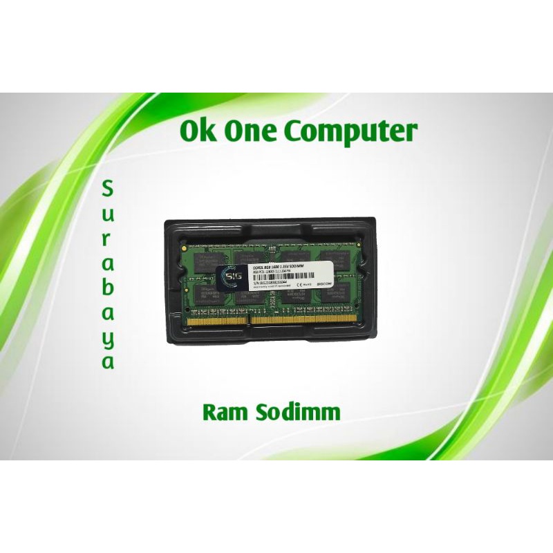 Sodimm Ddr3l 8Gb 1600 // Sodimm 8Gb Pc3l 12800 merk BIGCOM Garansi Lifetime