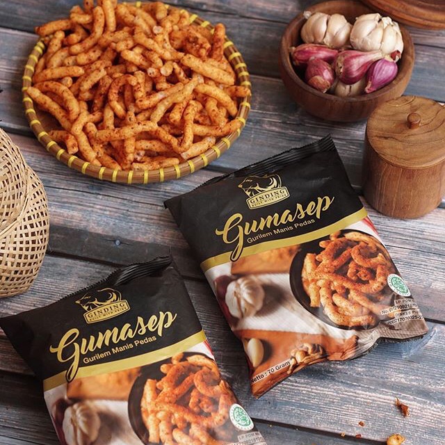 Gumasep GINDING Gurilem Crispy Pedas Manis Bumbu Kacang (70gr)