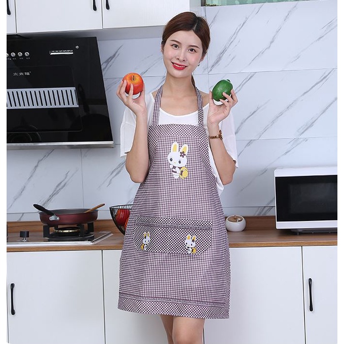 Homihomi Celemek Masak Apron Waterproof Kain Dapur Motif Karakter CM012