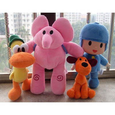 6pcs Mainan Boneka Plush Pocoyo Elly Pato Loula Untuk Anak Perempuan