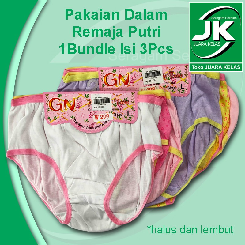 [Toko Juara Kelas] Pakaian Dalam Remaja Putri - Celana Dalam Perempuan [Warna Random]