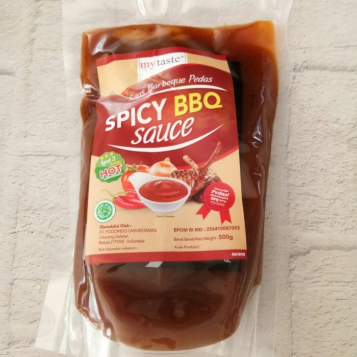 

my taste spicy bbq sauce/ saus pedas barbeque my taste 500 gr