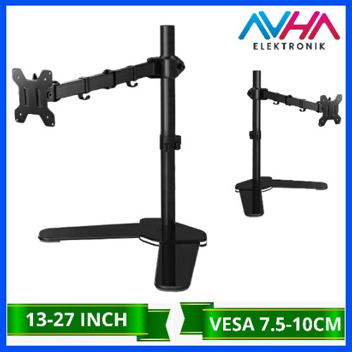 Bracket Stand Meja Monitor Komputer | Size 14-27 Inch